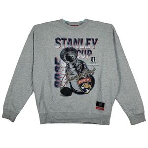 Florida Panthers Mitchell & Ness NHL Womens Large Sweatshirt 2025 Champions New